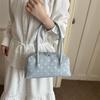Sweet PU Boston Bag Retro Women Handbag Portable Square Shoulder Bag  Girls/Female