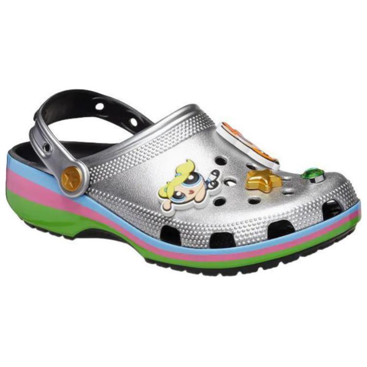The Powerpuff Girls X Crocs Classic Clog Metallic Silver Unisex Sneakers 210256-001