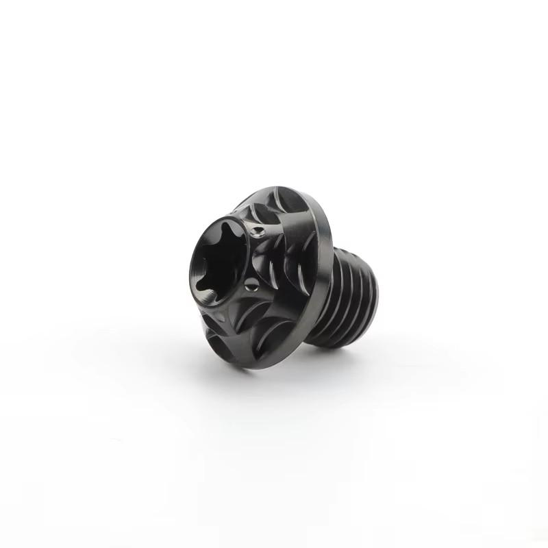 Tmj Gr5 M10*1.25 Titanium Bolts Motorcycle Bicycle Modified Screws Titanium Alloy UFO Fancy Torx Head Bolt