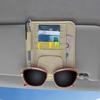 1pc Car Sun Visor Organizer Multi-Pocket Auto Interior Accessories Pocket Organizer Car Document Storage Pouch Pen Holder