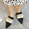 Fashion Fashion Low Heel New 2024 Spring Net Red Single Shoes Low Heel Slippers  Lady Shoes Travel Shoes Ladies Shoe