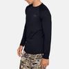 Under Armour Облегающий тренировочный топ с круглым вырезом для фитнеса, мужские топы, черный цвет 1353349-001