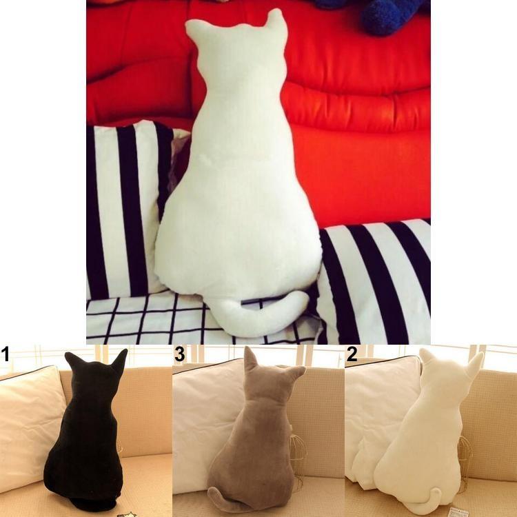 Adorable Plush Back Cat Toy Sofa Pillow Cushion Perfect For Cozy Home Decor