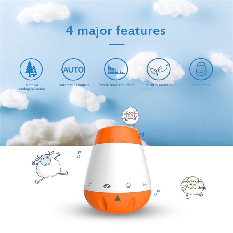 Умная музыка, белый шум, голосовой датчик, перезаряжаемая детская терапия, звуковая машина, пустышка для сна