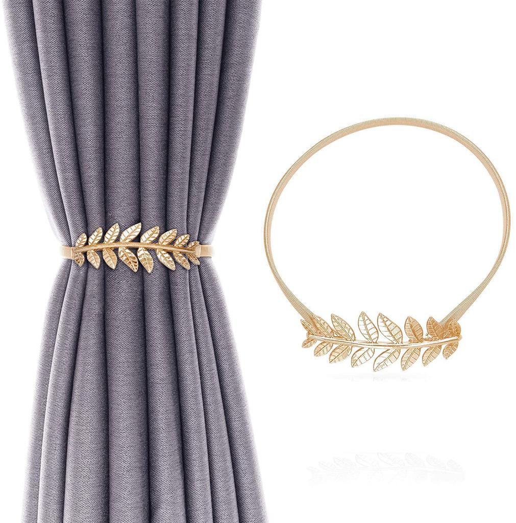 Подхваты для штор из пружинной веревки, сплав, эластичные подхваты для штор, декоративные подхваты для штор, золото