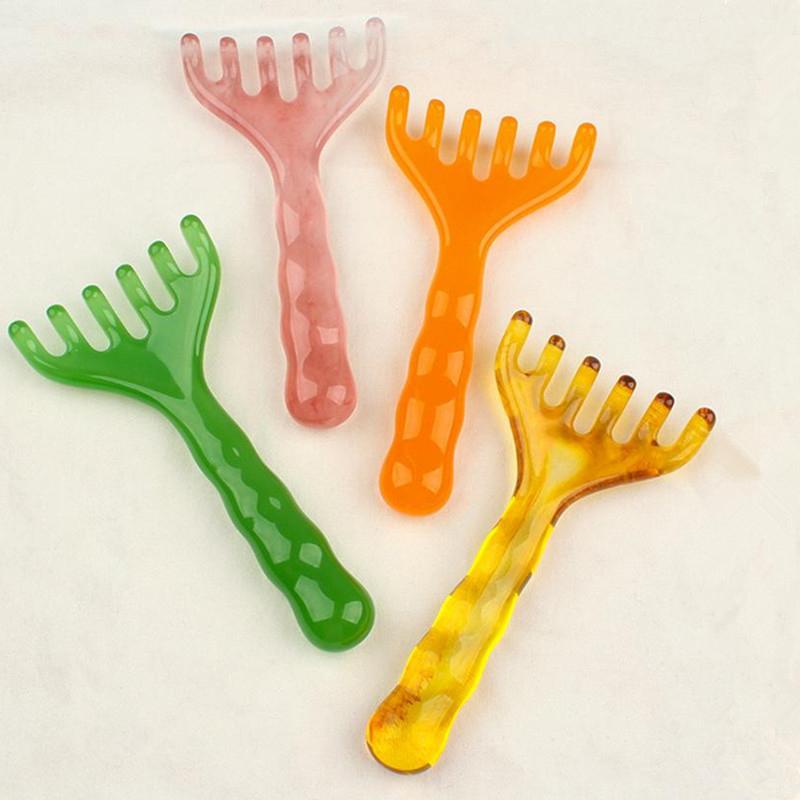 Head Massager Resin Deer Antlers Scalp Massage Gua Sha Head Relax Relief Stress Improve Sleep Scalp Scraping Massager