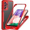 Case - BOOLING - for Samsung Galaxy A53 5G - Red - 360° Protection - Anti-scratch - Yellowing Resistance