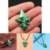 Mushoku Tensei Jobless Reincarnation Green Arrow Necklace With Alloy Pendant For Cosplay Fans