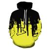 Factory Direct Supply Fashion Men Unisex Ink 3D Printing Casual Hoodie Large Outdoor Sports Loose Custom Couple Oversized Hooded