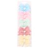 10PCS/Set 2.4Inches Solid Hair Bows With Hair Clips For Girls Headwear New Handmade Bowknot Barrettes Cute Kids Hair Accessories