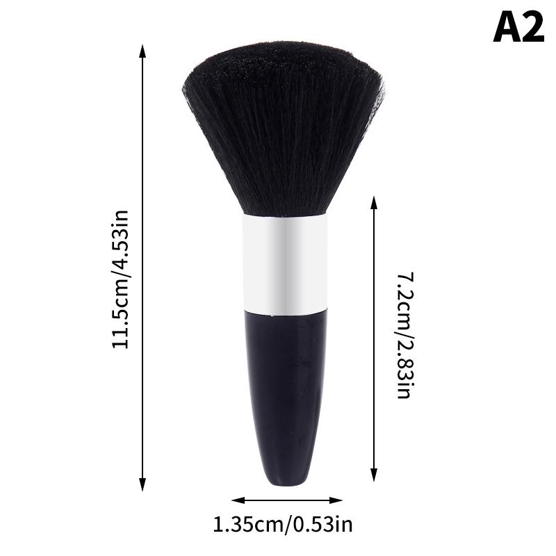 1 шт., мягкая шея, щетка для лица, парикмахерская, черная щетка для бороды, щетка для чистки волос, расческа для салона, парикмахерские инструменты для укладки макияжа