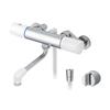 LIXIL Bathroom Faucet with Thermostat Shower Head Not General Shower Bath Mixer INAX RBF-910 (Resin Handle, Included) [For Use] Faucet, Faucet,