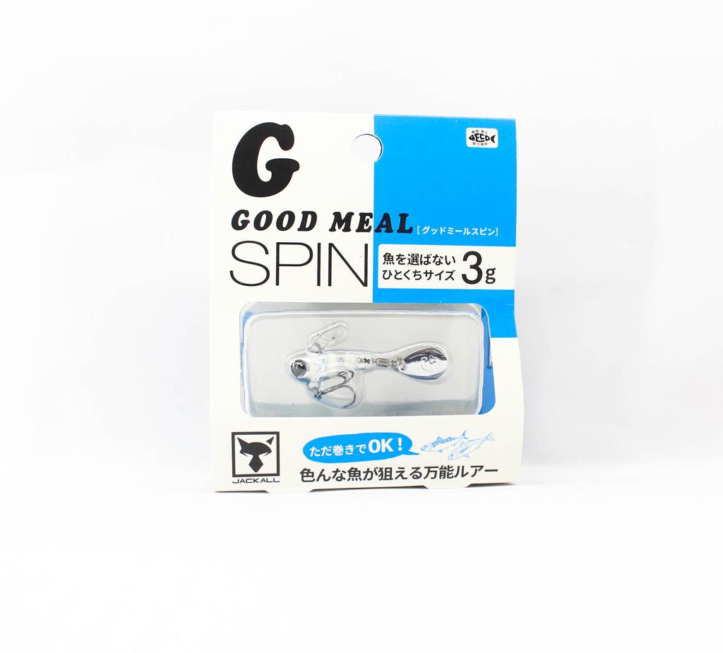 Jackall Good Meal Spin 40 мм 3 грамма тонущий блесна Magma Silver (4831)