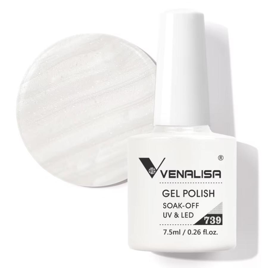 Venalisa Upgraded Gel Nail Polish 7.5ml High Pigmentation Glitter Gel Lacquer Soak Off Nail Art Manicure Gel