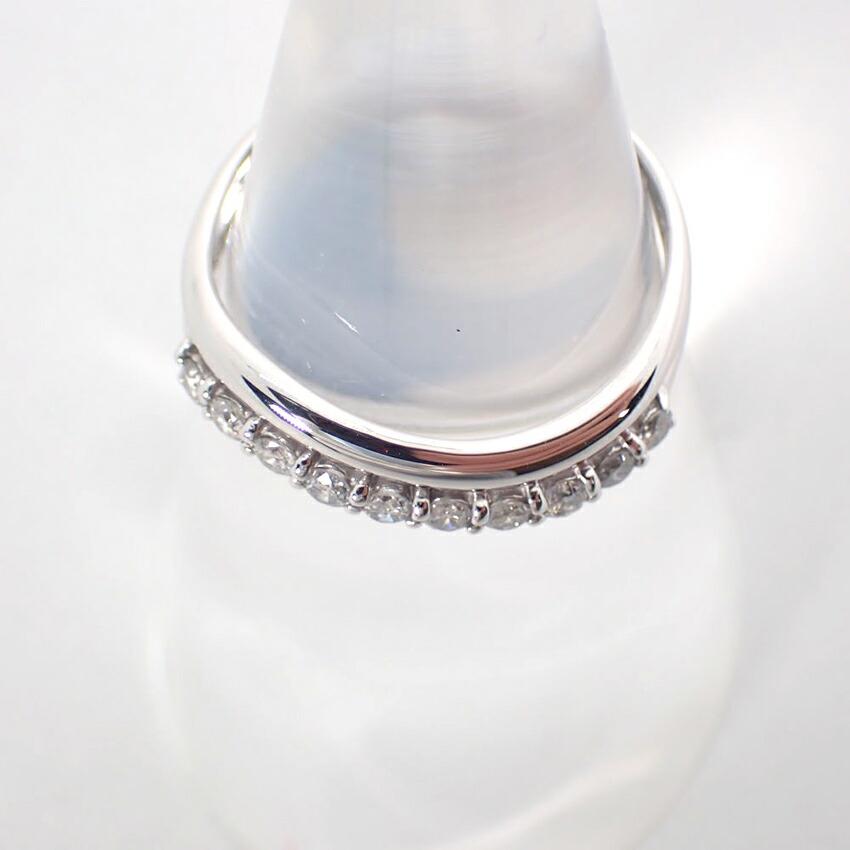 [Б/у] Кольцо с бриллиантом K18WG/Нет. 13/г431-63