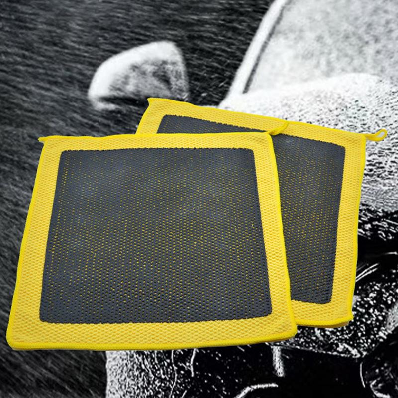 Clay Towel For Car Detailing Scratch Free Microfiber Decontamination Towel Auto Care Paint Safe Synthetic Clay Towel Bright