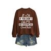 Womens Loose Fit Cotton Hoodie With Print Design Winter Casual Wear