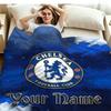 1PC Chelsea F Custom Name Patterned Flannel Blanket Suitable For All Seasons for Home Decor Warmth and Comfort Gifts Holiday Present