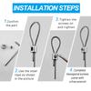 10pcs For 2mm Wire Rope Clamp  Copper Suspension Clips Single Hole Retainer Clip Adjustable Screw Fixing Hardware Accessories