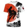Japan Training T-shirt Men's 3d Karate Printed Tee Tops Oversized Short-sleeved Sportswear Men Quick-drying T Shirt