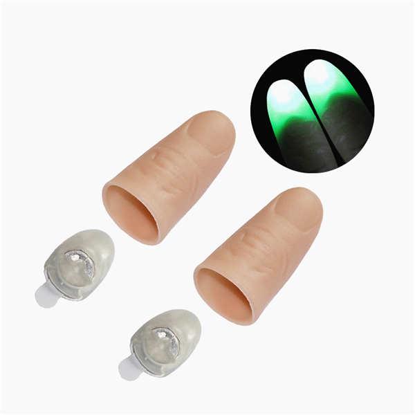 PVC MagicThumb Light Party Stage Glow Fingers Light 2Pcs
