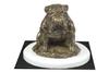 Bulldog III - Dog Figurine, Figure On a White Base, Trophy for Dog Show Exhibition