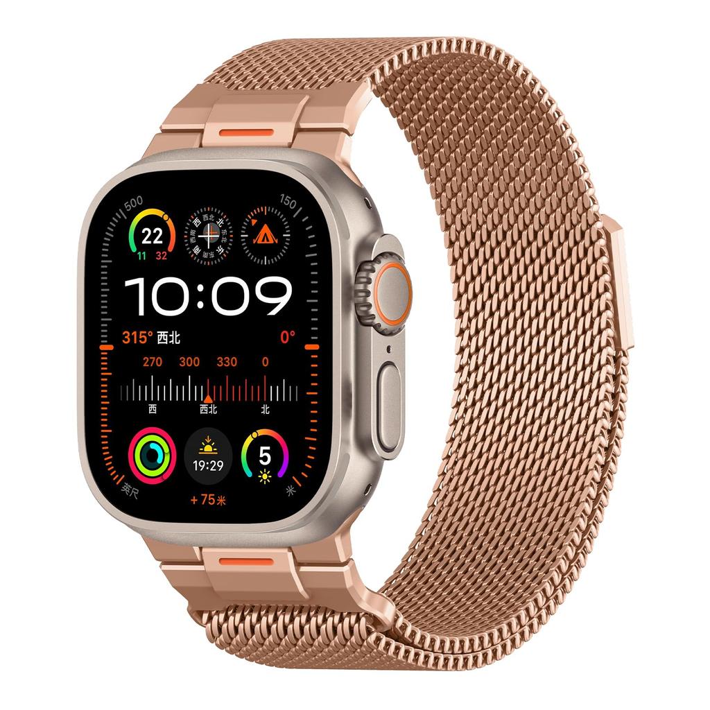 Для Apple Watch Ultra2 3 Ремешок 49 мм 46 мм 44 мм 41 мм 45 мм 42 мм 40 мм Миланская петля Браслет iWatch Серия 11 10 9 8 7 se Металлический ремешок