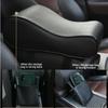 Кожаный центральный подлокотник автомобиля, мягкая накладка, черная центральная консоль автомобиля, подлокотник, коврик для сиденья, подушка, чехол для подушки, защитный чехол для автомобиля
