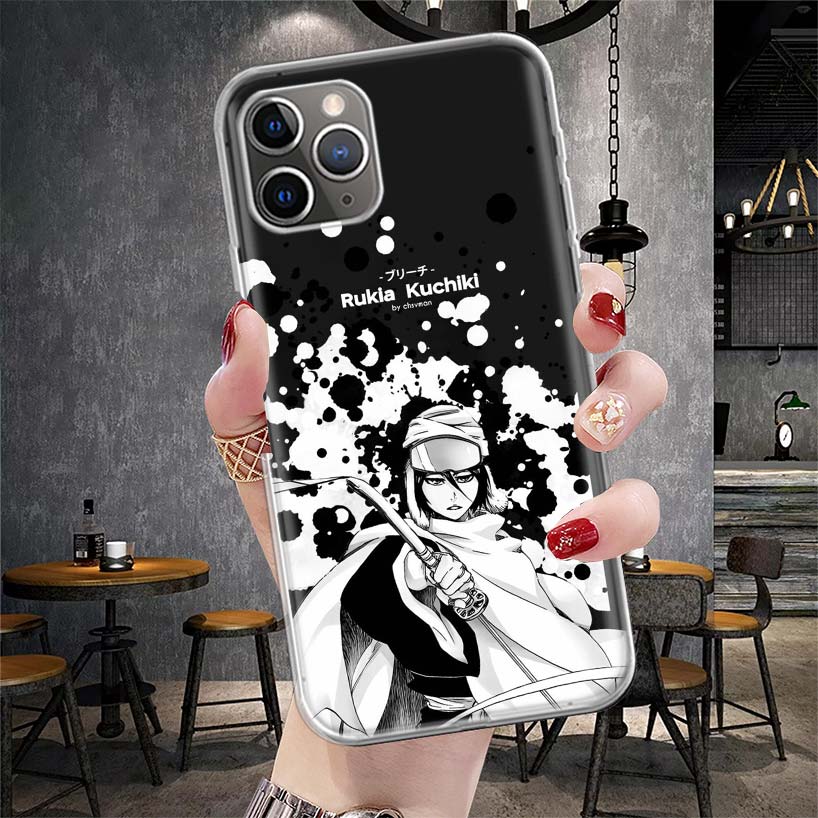 Bleach Кучики Рукия Мягкий Чехол Для Телефона Для IPhone 11 17 Air 16E 16 Pro Max 15 + 14 Plus 13 Mini 12 Apple 7 SE 8 Fundas Coque 11 17