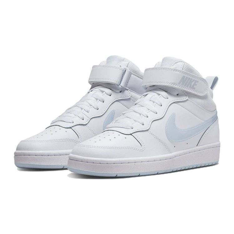 Nike Детские кроссовки Court Borough Mid 2 GS White Aura Summit-White CD7782-109