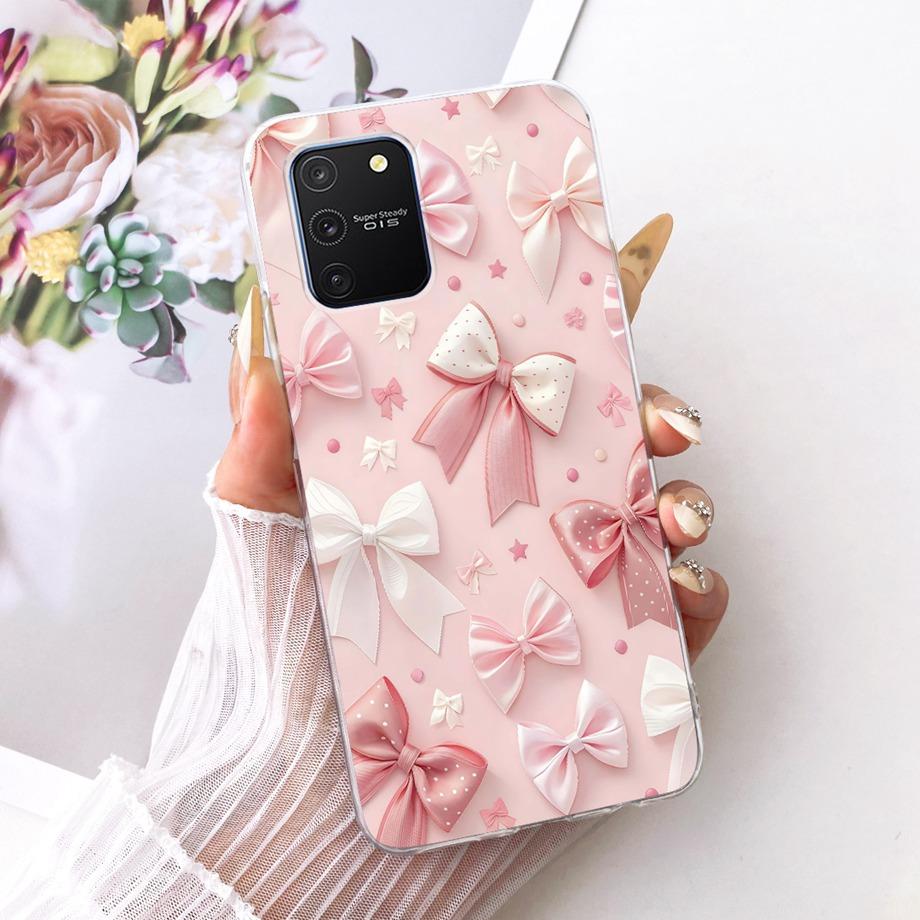For Samsung Galaxy S10 Lite S10e S10+ Plus Phone Case Luxury Flower Butterfly Cartoon Bow Pattern Back Cover Soft Clear Silicone