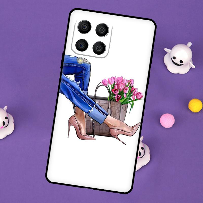 Модный чехол с высоким каблуком для Samsung Galaxy M32 M52 M12 M13 M33 M23 M53 M15 M55 M31 M51 M14 M34 M54 M20