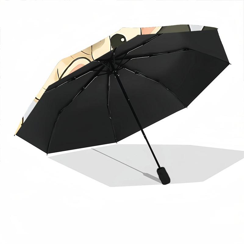 1pc French Bulldogs Automatic Opening/Closing Umbrella with Operation & Windproof Canopy - Folding Design, Holiday Gift yy260225122