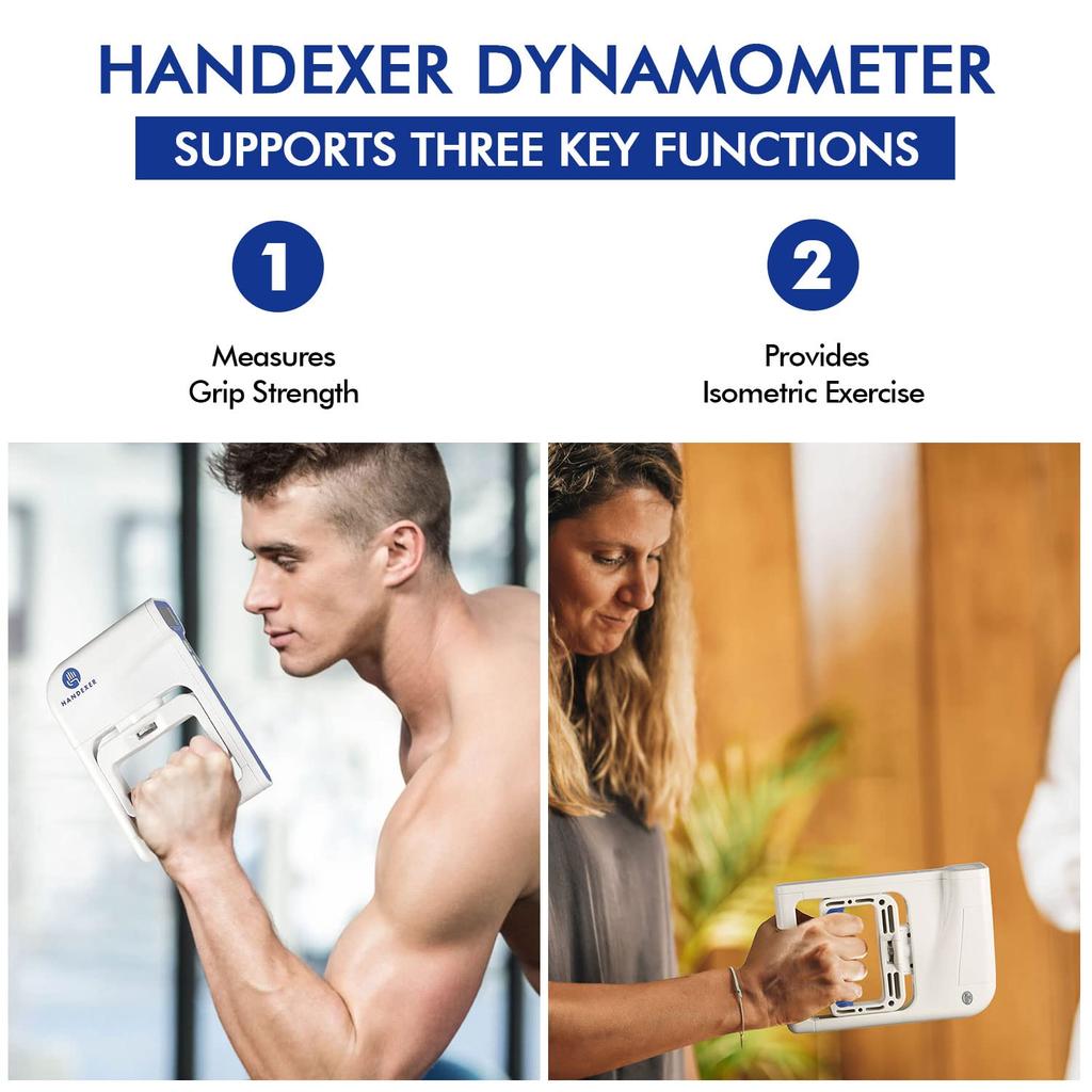 Digital Grip Strength Meter High Accuracy Genuine Grip Width Adjustable 0-120kg Grip Strength Measurement Digital Hand Grip Meter with Record Update