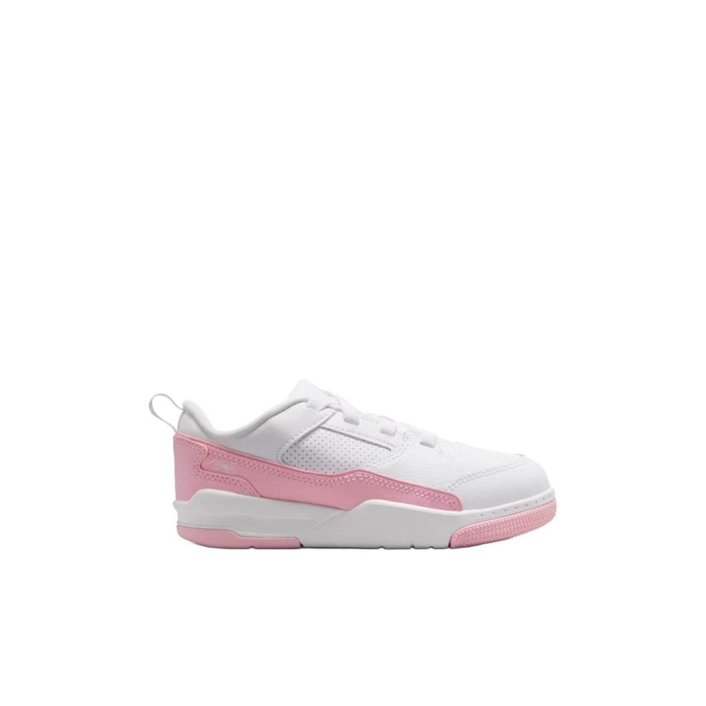 Air Jordan Flight Court PS Белые Средний Мягкий Розовый Детские Кроссовки HF3332-161