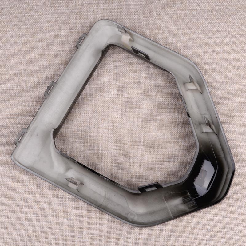 84176753 Left Front Fog Light Outer Bezel Cover Trim Fit For GMC Sierra 1500 Denali SLT AT4 Glossy Black