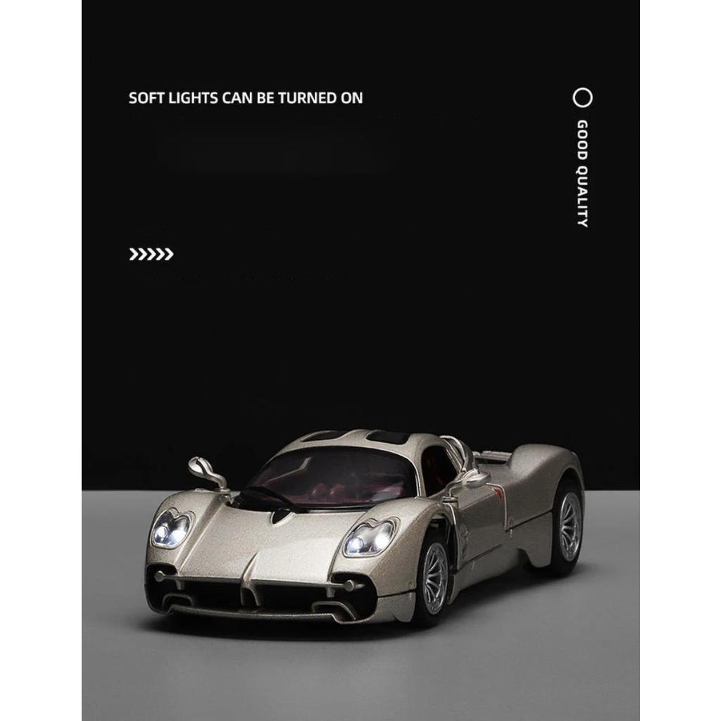 1/32 Pagani Utopia Supercar Alloy Die Cast Toy Car Model Sound and Light Children's Toy Collectibles Birthday Gift