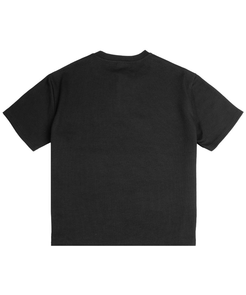 Peulonteuakaibeulaeb [2 упаковки] Вафельная хлопковая футболка-henley с коротким рукавом [2 цвета]