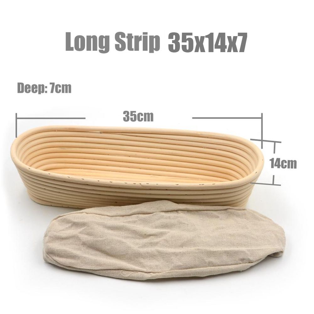 Овальная Массовая Расстойка Хлеб Ручной Работы Ферментация Баннетон Бротформа Плетеная Ротанговая Корзина Вкладыш Корзины Подъем Теста