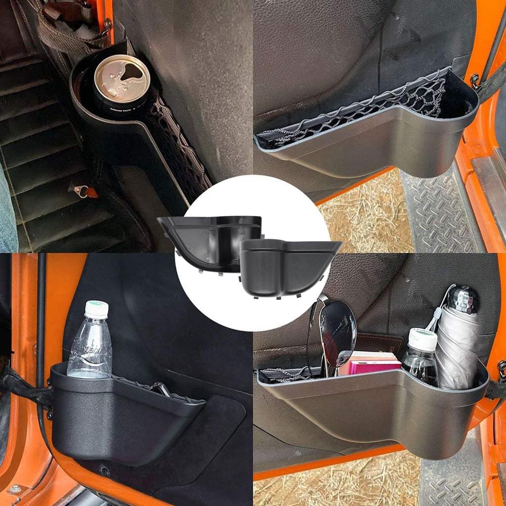 Дверной ящик для хранения, ручка, карманный держатель для Jeep Wrangler JK JKU 2011 2012 2013 2014 2015 2016 2017 2018 автомобильные аксессуары
