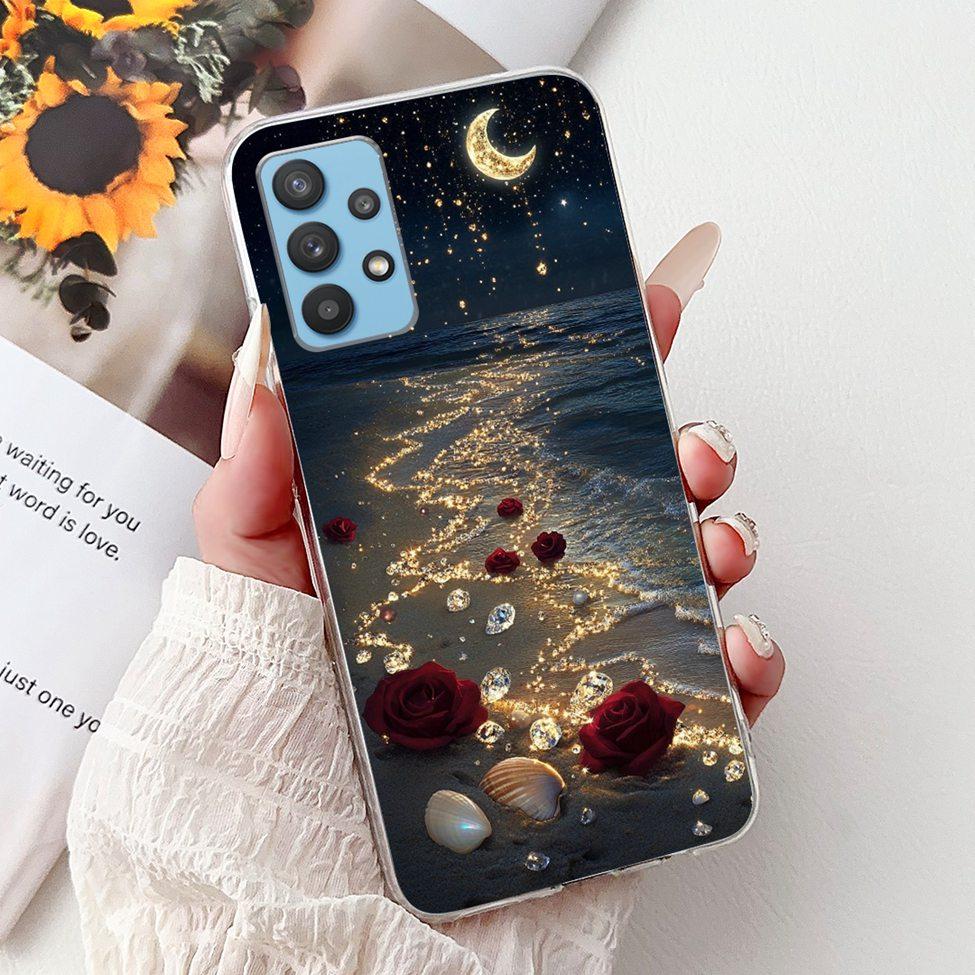 Чехол для Samsung A32 5G SM-A326B Прозрачный Милый Кот Модный Забавный Расписной Задняя Крышка Для Samsung Galaxy M32 5G Чехол для Телефона SM- M326B