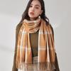 Imitation Cashmere Scarf Autumn Winter Plaid Scarf Women's Fashion Warm Scarf Shawl