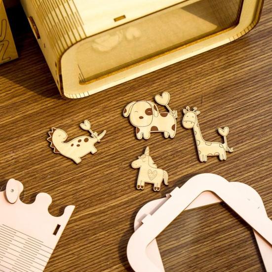 Прозрачная деревянная копилка большой емкости, копилка для монет, контейнер для денег, для детей и взрослых, сделай сам, мультяшный футляр для хранения, банка для украшения