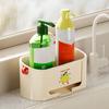 Держатель для губки Стойка для хранения с дренажом Большая вместимость Устойчивый к ржавчине Многофункциональный кухонный органайзер