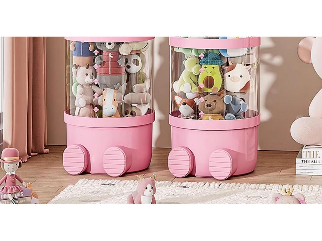 Upgraded Multi-Layer Plush Doll Storage Tube for Kids