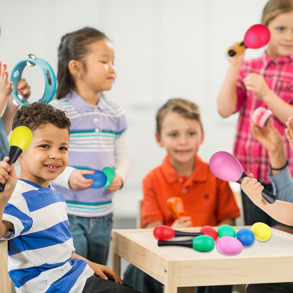 Cccymm 24 шт. шейкеры набор музыкальных инструментов пластиковые маракасы и шейкер для яиц