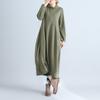 Oversized Autumn Turtleneck Loose Dress Casual Women Korea Ladies Womens Dresses Fashion Woman Cotton Black Long Dress