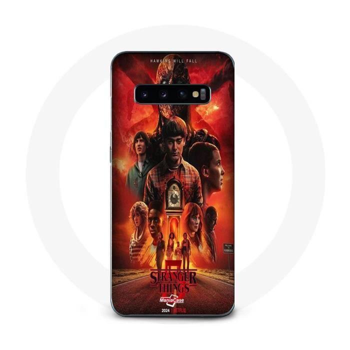 Coque Maniacase pour Samsung Galaxy S10 Plus stranger things saison 5 affiche