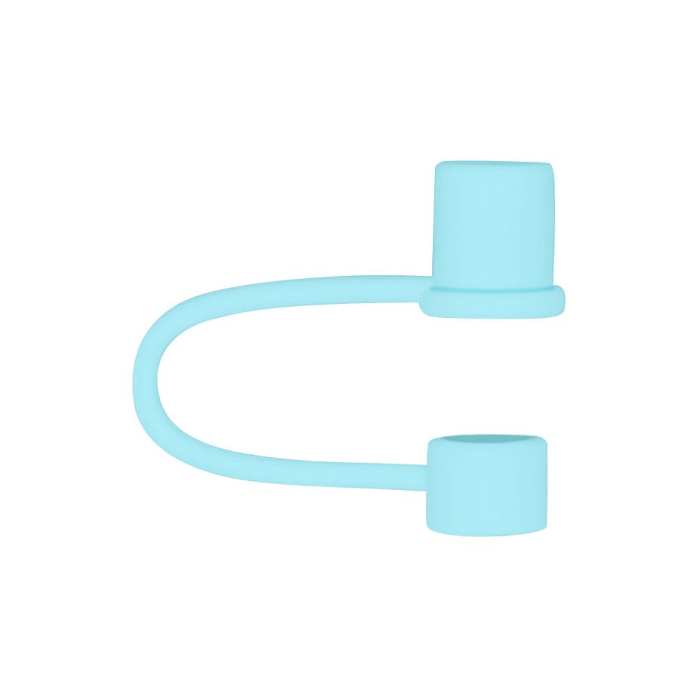 10pcs 10mm Dustproof Plug Silicone Straw Sleeve Simple Straw Cover  Drinking Straws