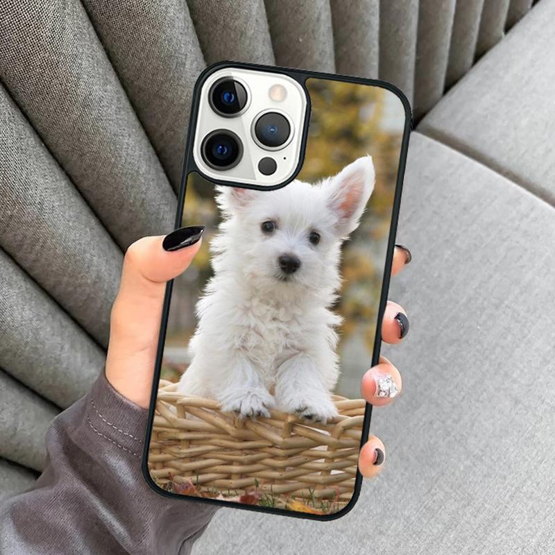 Whippet mum Westie West highland terrier dog Phone Case For iPhone 17 Air 16 16e 15 13 14 Pro Max 11 12 Plus 2022 MAX